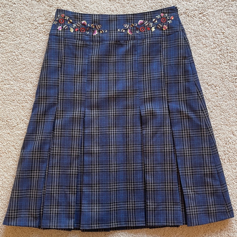 Plaited plaid Oilily Midi Skirt